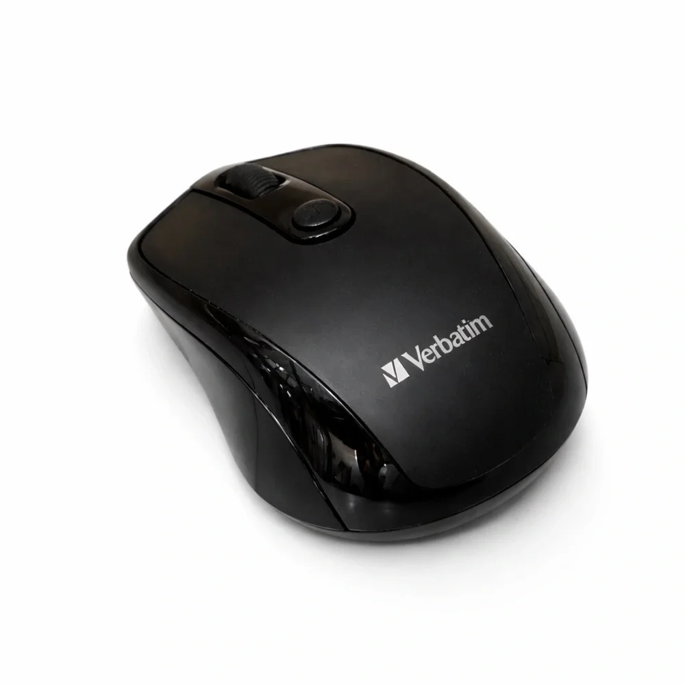 Verbatim Wireless Optical Mouse w/ USB Nano Receiver – Black